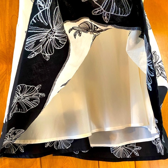 La Boutique A Line Skirt - Women’s - Off White & Black - 20 - Picture 3 of 6